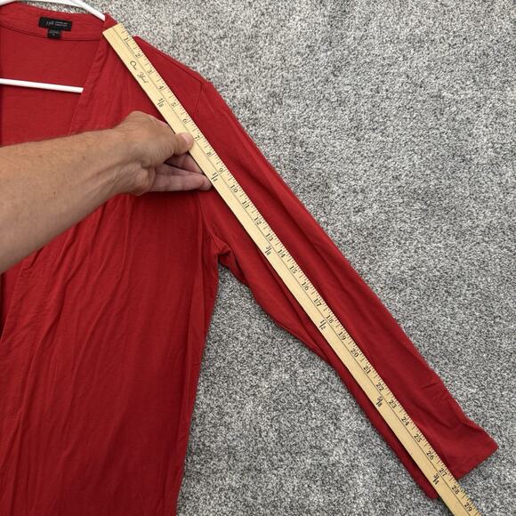 J. Jill Long Open Front Cardigan Medium Capsule Lagom Artsy Clean Girl Teacher - Picture 4 of 10